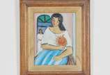 Humberto da Costa (1941), Figura - Óleo s/ tela<br>Ass. inf. direito