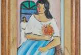 Humberto da Costa (1941), Figura - Óleo s/ tela<br>Ass. inf. direito