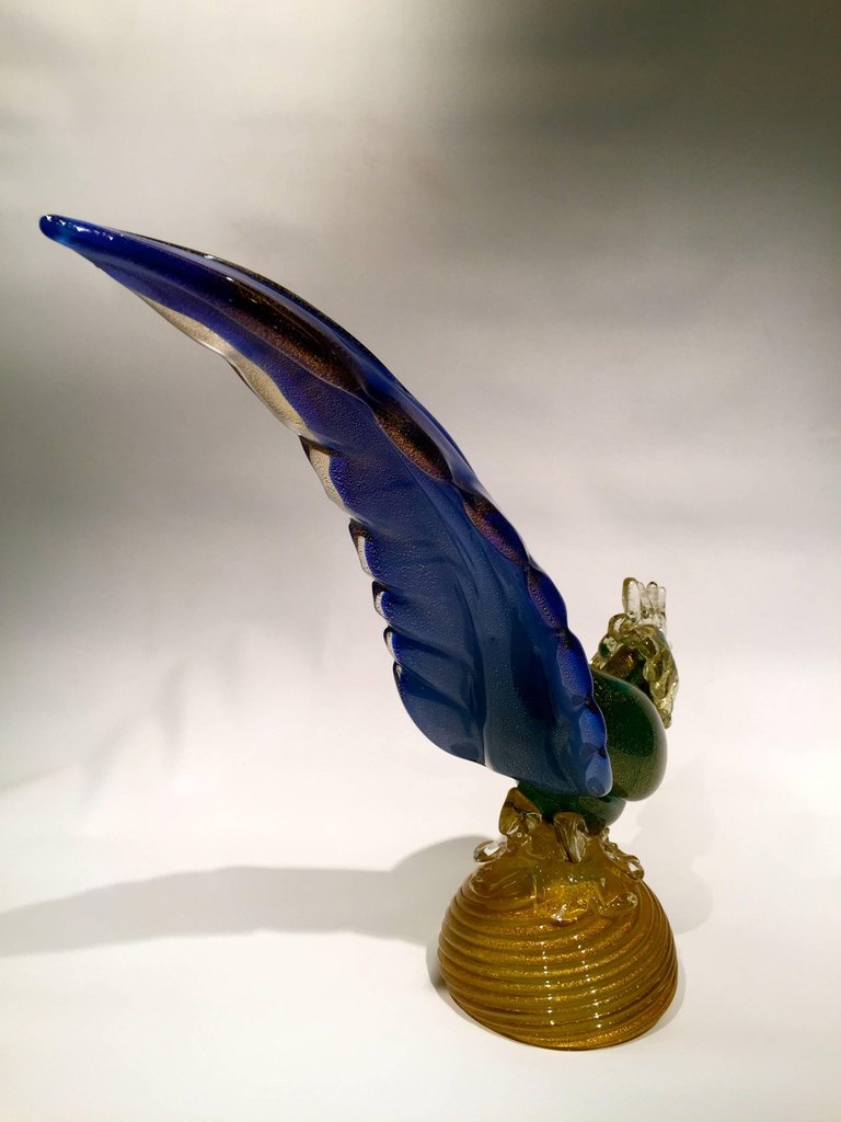 Grande escultura de faisão em vidro artistico soprado de Murano nas... - foto 3 de 4