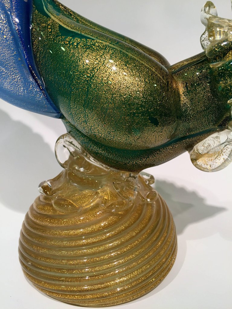 Grande escultura de faisão em vidro artistico soprado de Murano nas... - foto 4 de 4