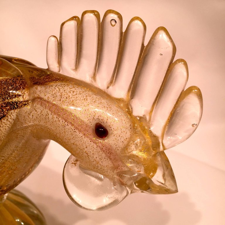 Grande escultura de faisão em vidro artistico soprado de Murano... - foto 2 de 2