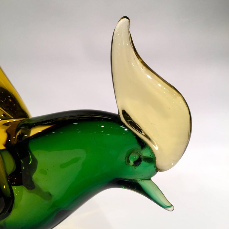 Grande escultura de faisão em vidro artistico soprado de Murano na... - foto 2 de 4