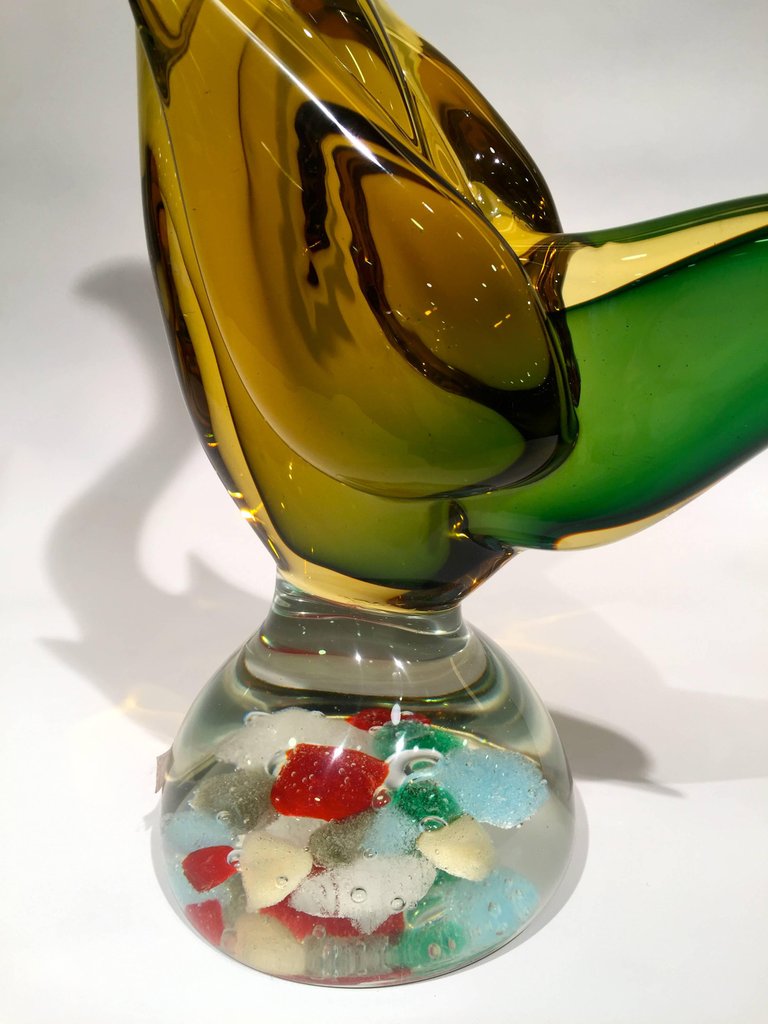 Grande escultura de faisão em vidro artistico soprado de Murano na... - foto 3 de 4
