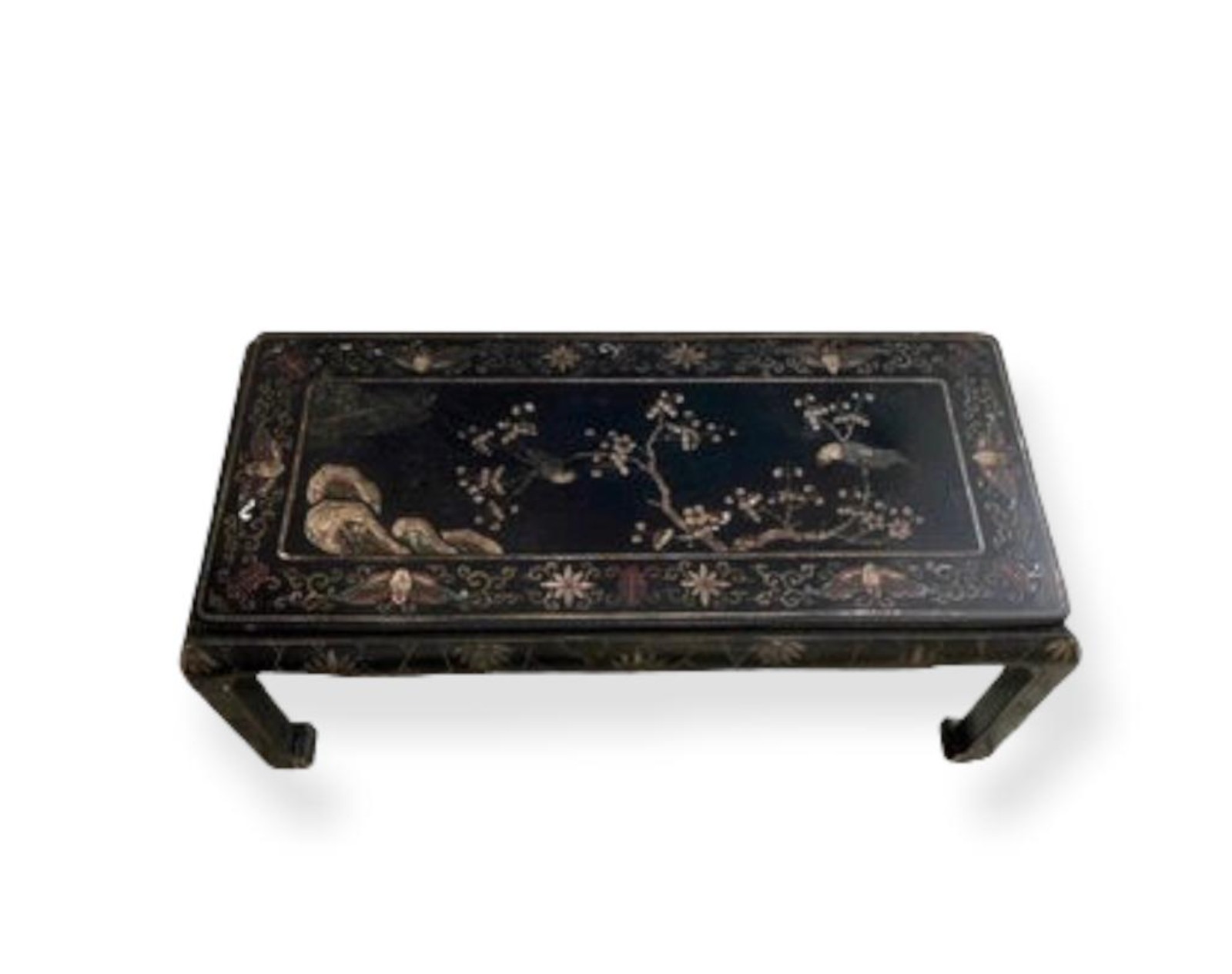 Mesa de centro chinesa confeccionada em madeira nobre laqueada no tom... - foto 2 de 2