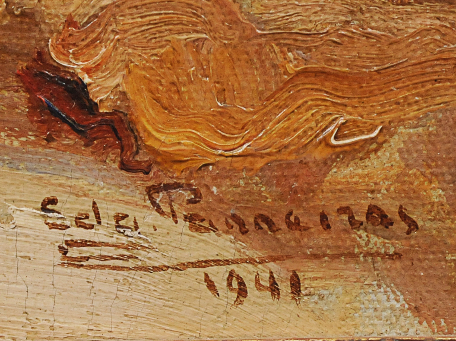 Edgar Parreiras (1885-1960), Caminho para Imbui - Teresópolis , 1941 - foto 4 de 6