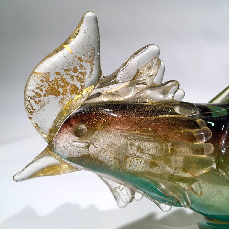 Grande escultura de faisão em vidro artistico soprado de Murano na... - foto 2 de 4