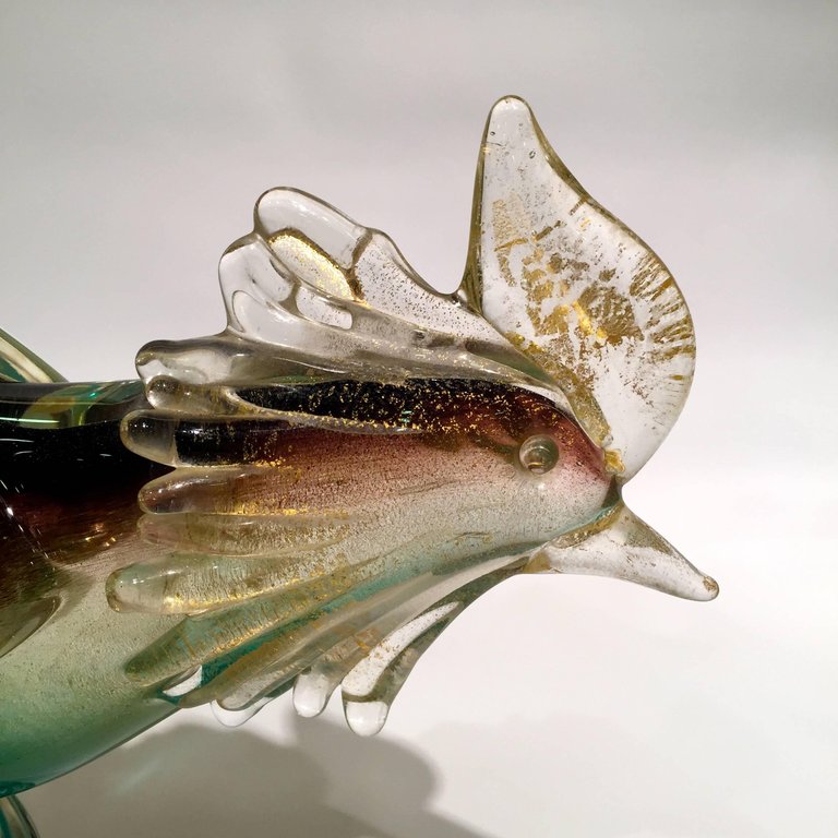 Grande escultura de faisão em vidro artistico soprado de Murano na... - foto 3 de 4
