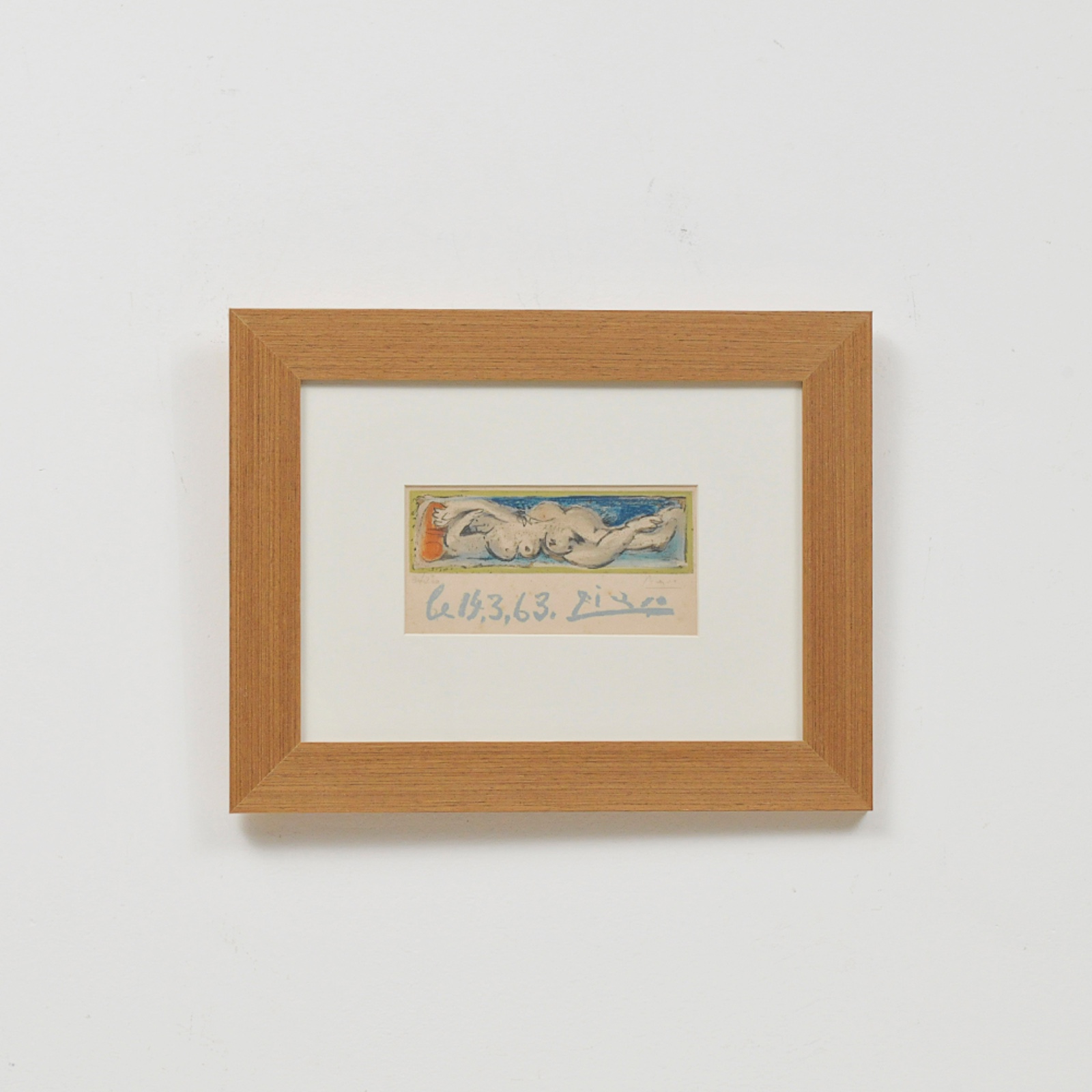 Pablo Picasso (1881-1973), " Nú Feminino - Le 14.03.63" - foto 2 de 5