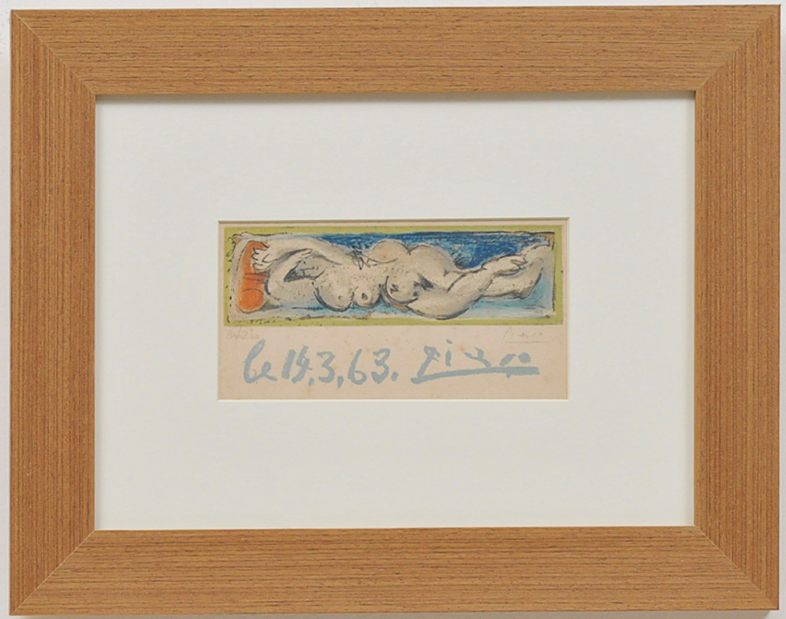 Pablo Picasso (1881-1973), " Nú Feminino - Le 14.03.63" - foto 3 de 5