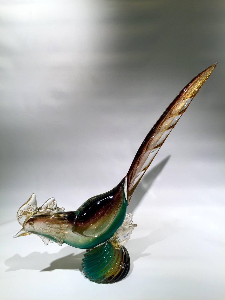Grande escultura de faisão em vidro artistico soprado de Murano na... - foto 4 de 4