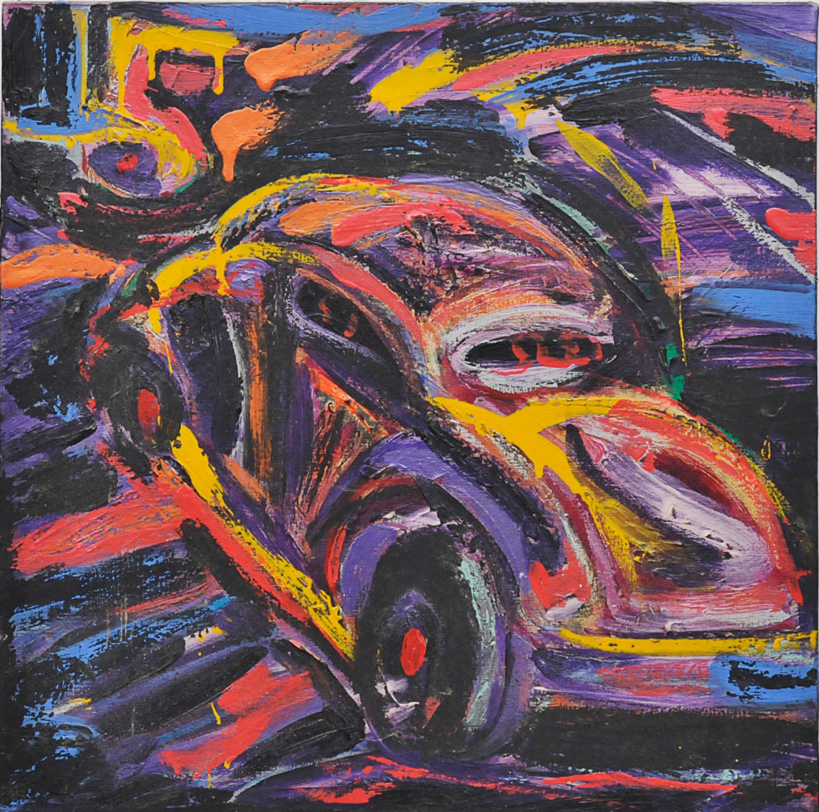  Rubens Gerchman (1942-2008), O carro díptico, 92 - foto 1 de 3