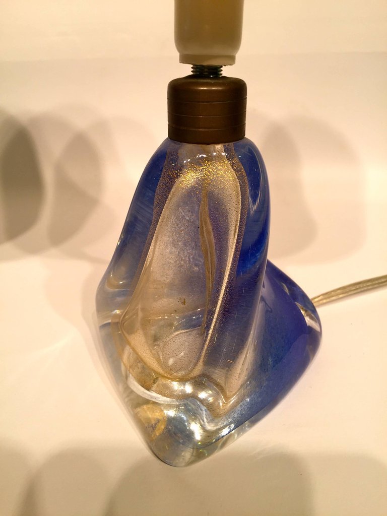 Par de luminárias de mesa em vidro artistico soprado de Murano nas... - foto 1 de 2