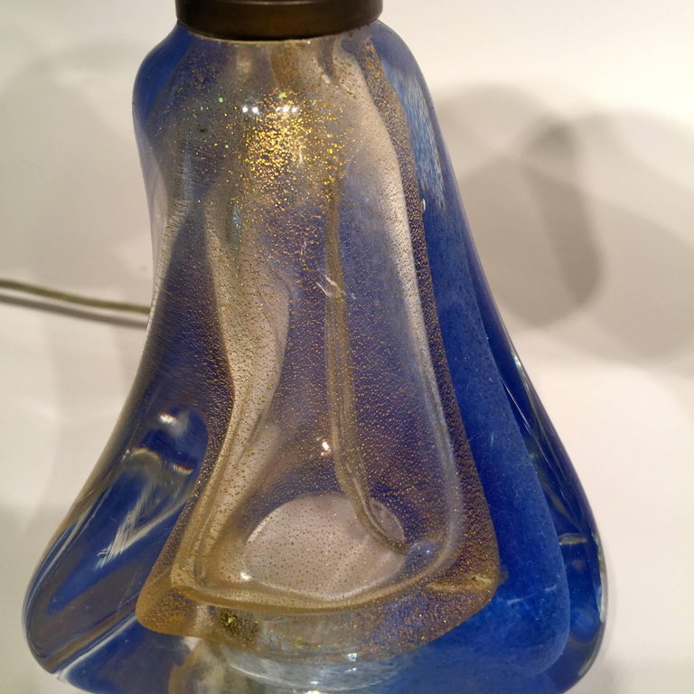 Par de luminárias de mesa em vidro artistico soprado de Murano nas... - foto 2 de 2