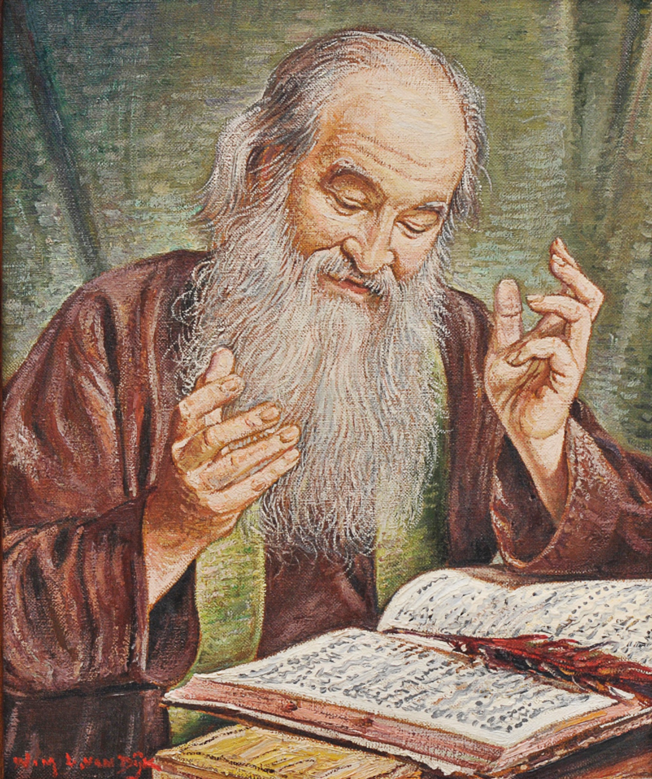 Win Van Dijk (1915-1990), A Alegria  de São João O Evangelista, 1983 - foto 1 de 6