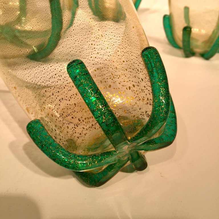 Conjunto de bar em vidro artistico soprado de Murano com jarra e seis... - foto 5 de 5
