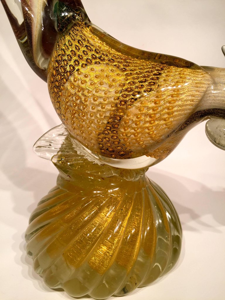Grande escultura de faisão em vidro artistico soprado de Murano... - foto 3 de 3