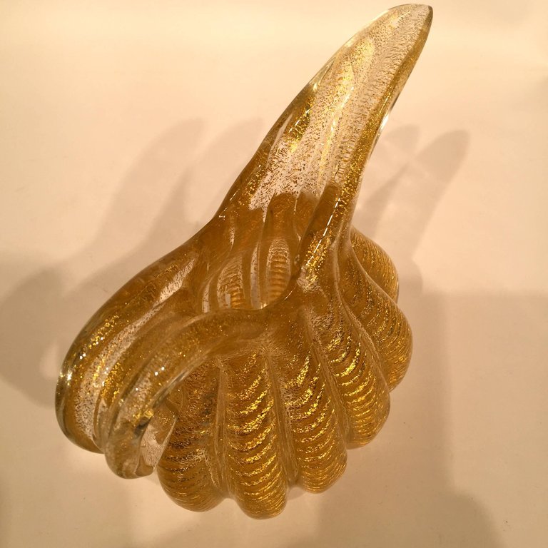 Pichet em vidro artistico soprado de Murano na cor dourado da série... - foto 3 de 4