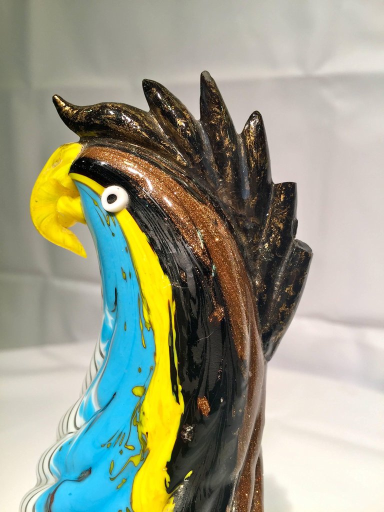 Escultura em vidro artistico soprado de Murano multicolorido... - foto 3 de 5