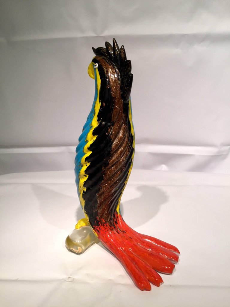 Escultura em vidro artistico soprado de Murano multicolorido... - foto 4 de 5