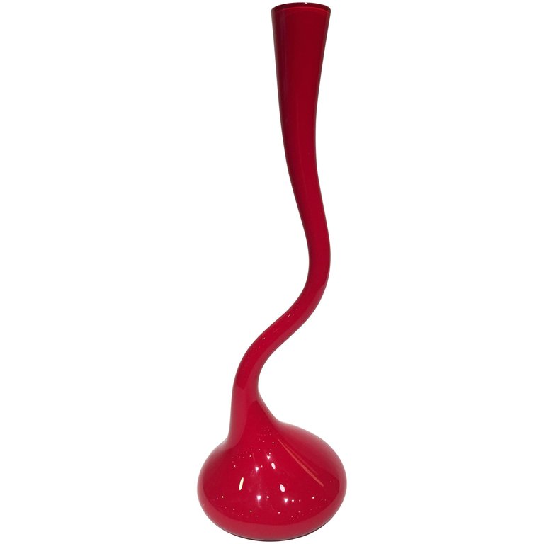 Vaso em vidro artistico soprado de Murano em vidro duplo na cor... - foto 1 de 4