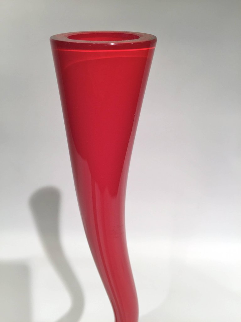 Vaso em vidro artistico soprado de Murano em vidro duplo na cor... - foto 3 de 4