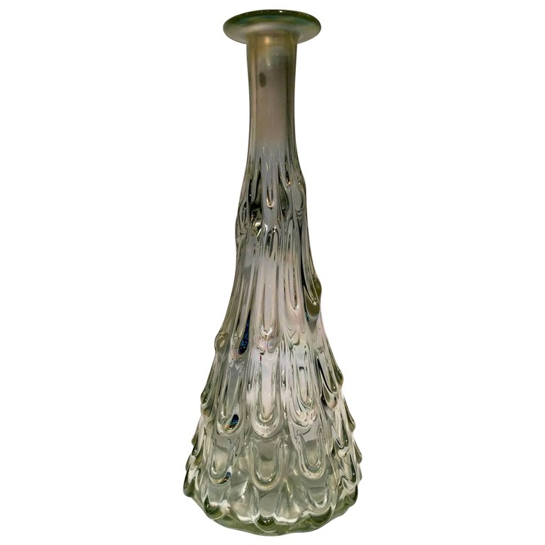 Grande vaso em vidro artistico soprado de Murano com corpo... - foto 1 de 5