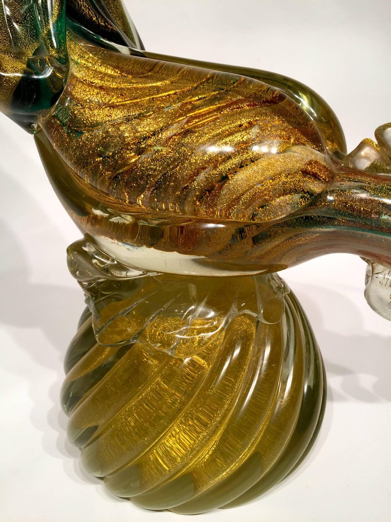 Grande escultura de faisão em vidro artistico soprado de Murano... - foto 2 de 4