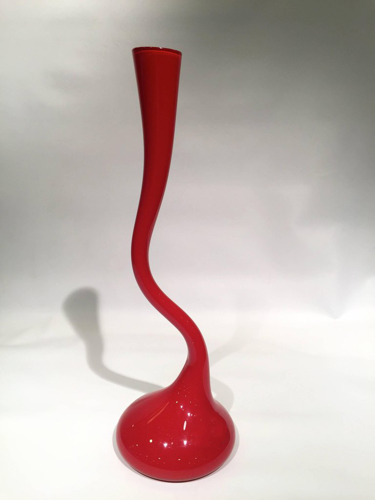 Vaso em vidro artistico soprado de Murano em vidro duplo na cor... - foto 4 de 4