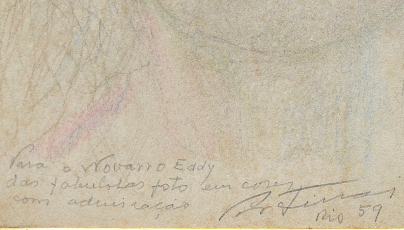 Cândido Portinari (1903-1962), "Cabeça de Mulher" ,1959 - foto 4 de 5