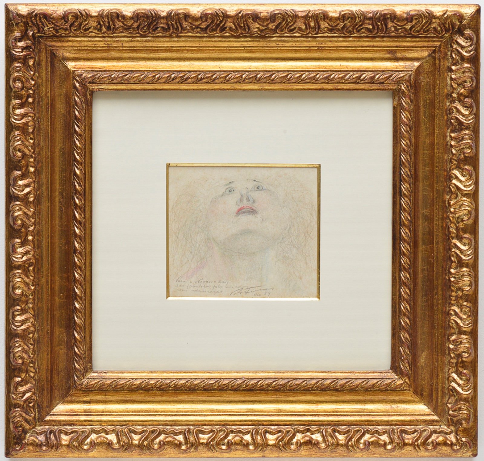 Cândido Portinari (1903-1962), "Cabeça de Mulher" ,1959 - foto 2 de 5