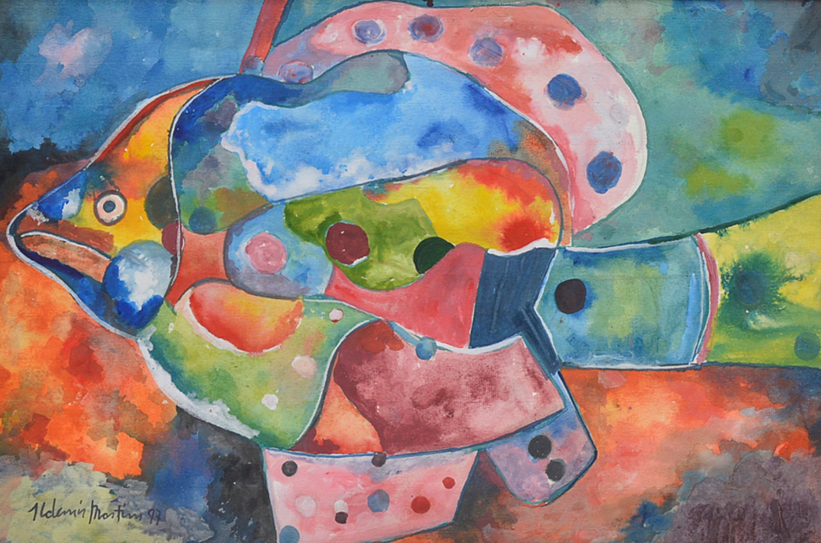 Aldemir Martins (1922-2006), "Peixe" , 1997 - foto 1 de 6