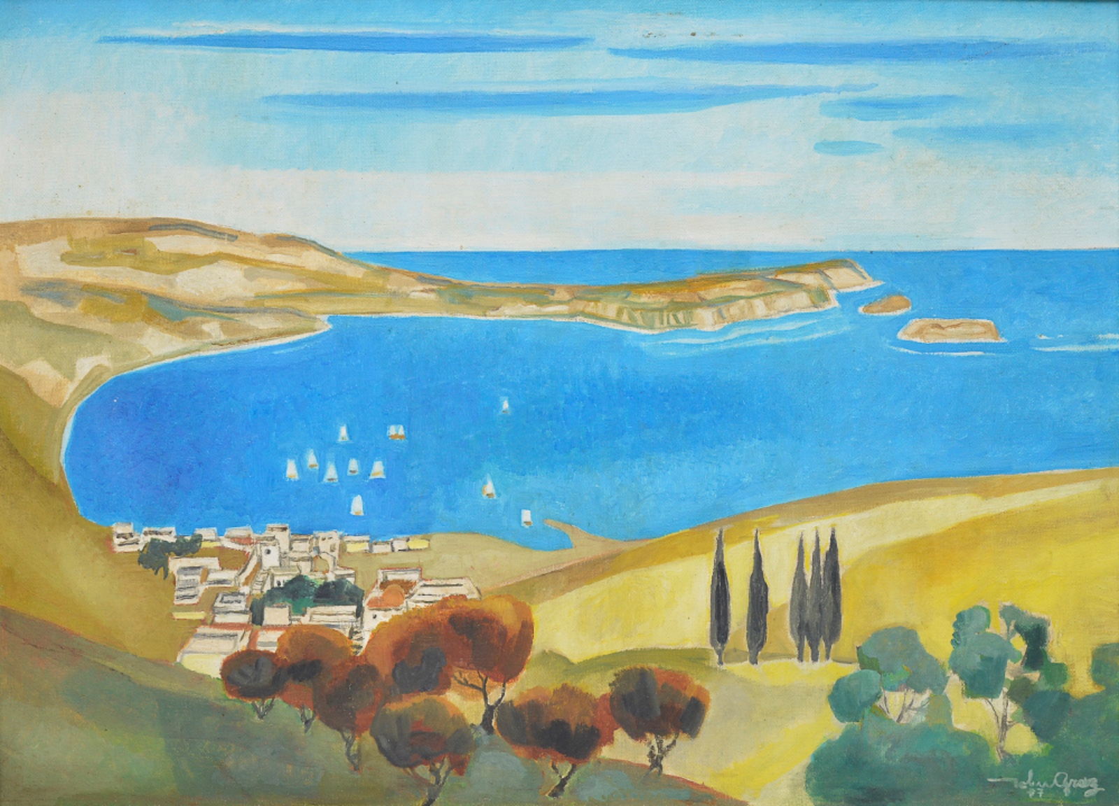 John Graz (1891-1980), Marinha, 1977 - foto 1 de 5