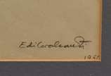Di Cavalcanti (1897-1976), Sem título, 1950 - Desenho a crayon<br>Ass. inf. direito<br>