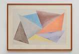 Décio Vieira (1922-1988), Composição Geométrica - Pastel s/ cartão<br>Obra apresenta certificado de autenticidade emitido pela esposa do pintor. <br><br>O artista aprende com Alfredo Volpi a técnica d