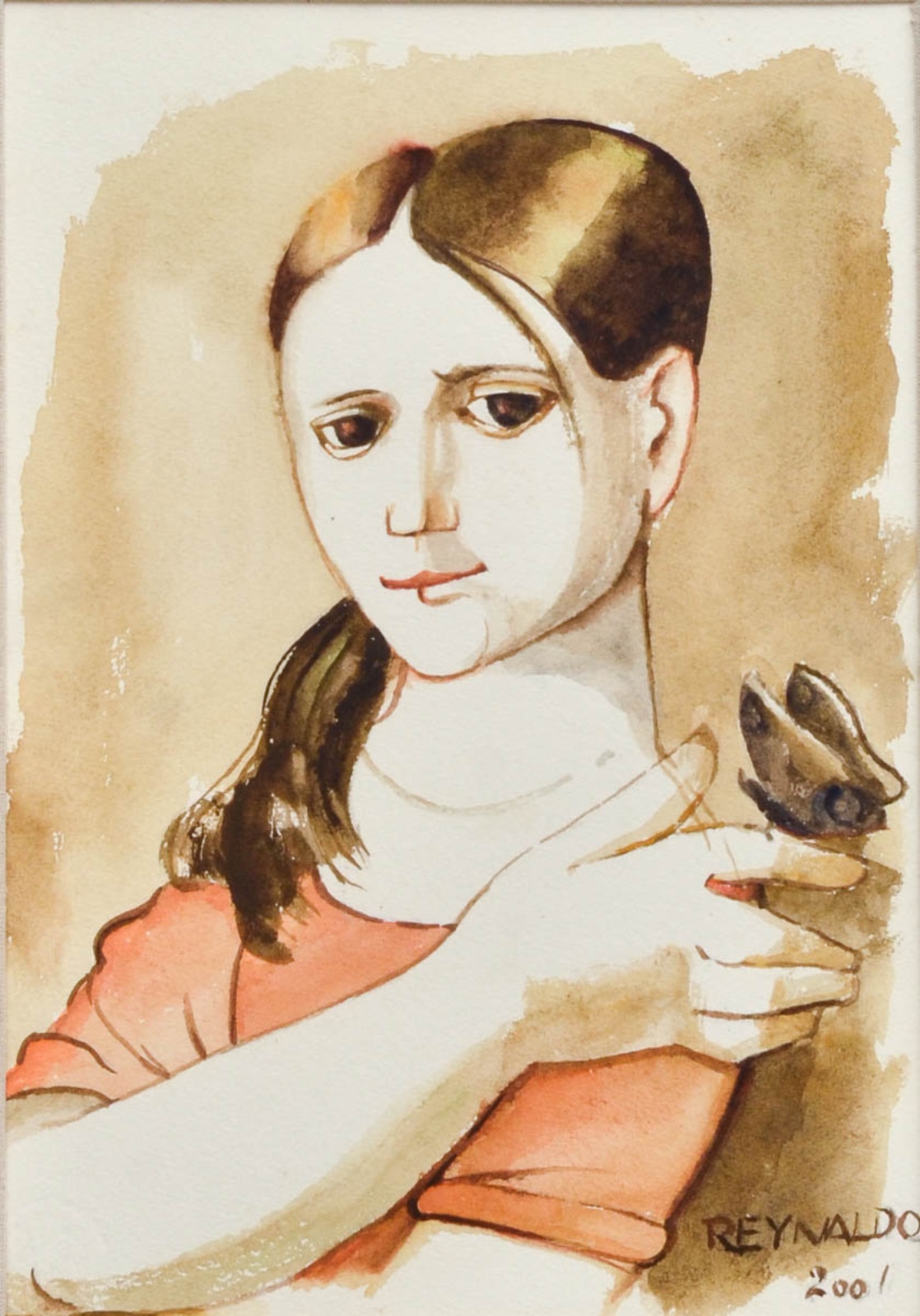 Reynaldo Fonseca (1925-2019), Menina com borboleta, 2001 - foto 1 de 4