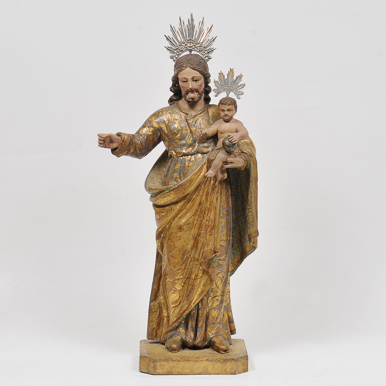 São José com menino Jesus, Pernambuco - Séc. XVIII - foto 1 de 7
