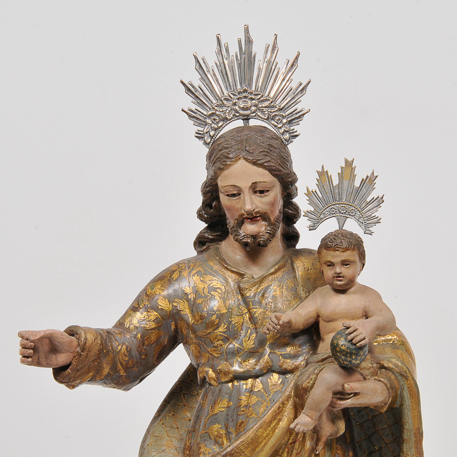 São José com menino Jesus, Pernambuco - Séc. XVIII - foto 3 de 7