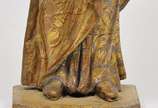 São José com menino Jesus, Pernambuco - Séc. XVIII - Imagem brasileira em madeira policromada
