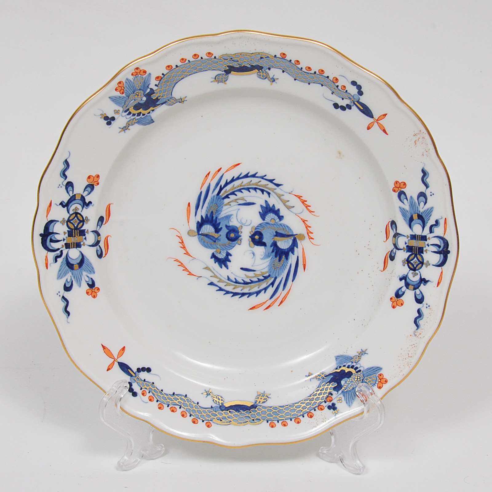 MEISSEN - Aparelho de chá em porcelana alemã na cor branca decorada... - foto 4 de 5