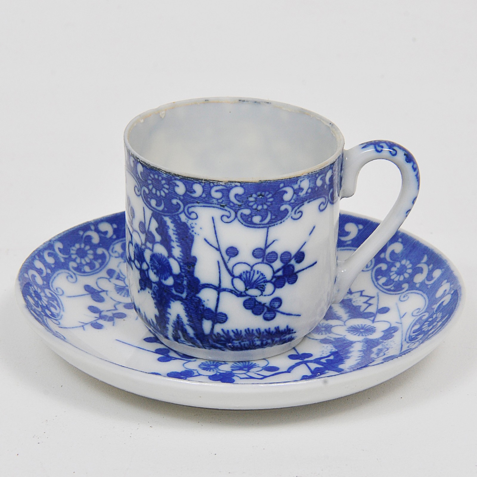 Conjunto com 5 xícaras para café e seus pires em porcelana japonesa... - foto 3 de 4