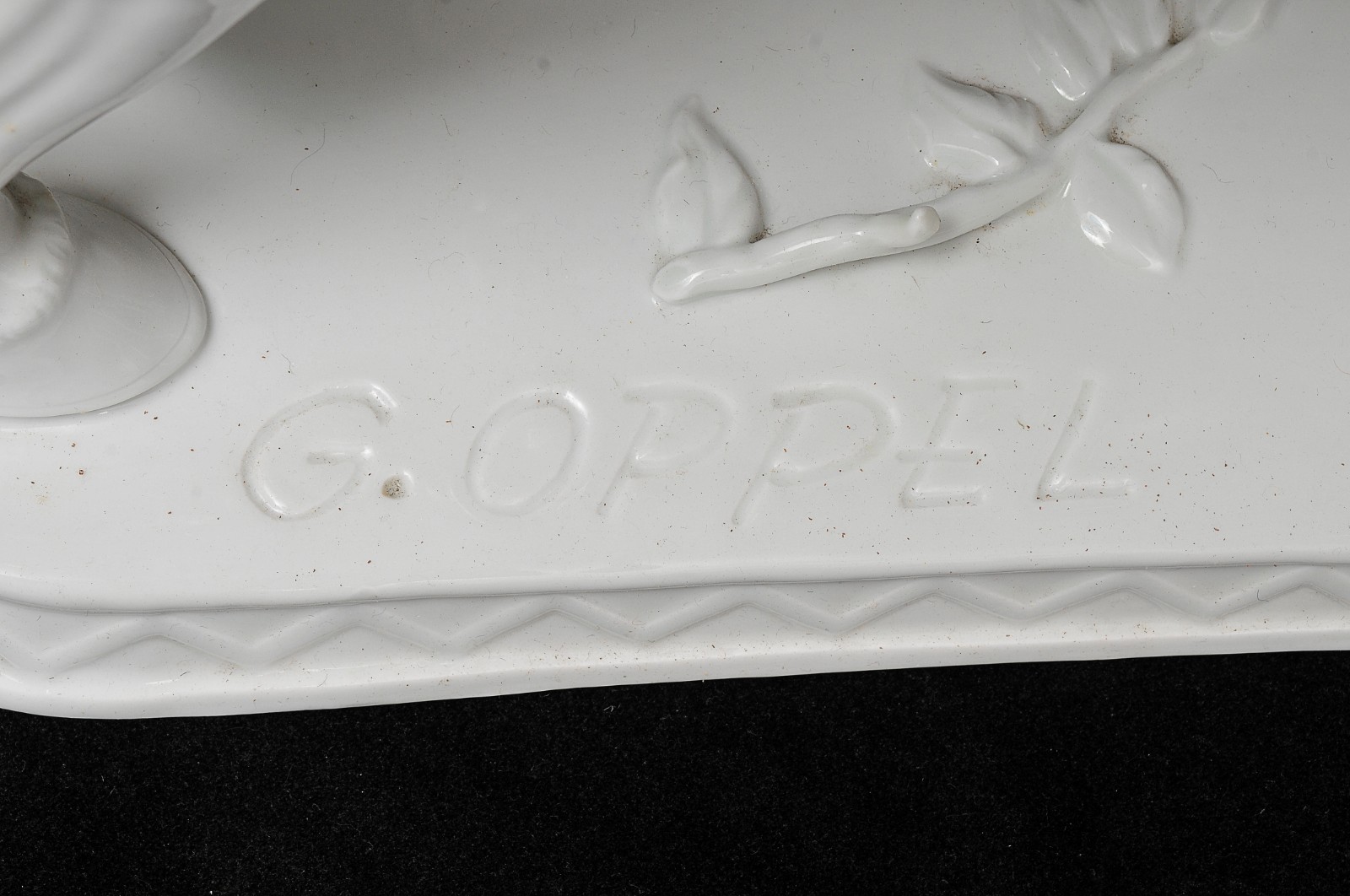 G.OPPEL - Grande grupo escultórico em porcelana europeia vitrificada... - foto 6 de 6