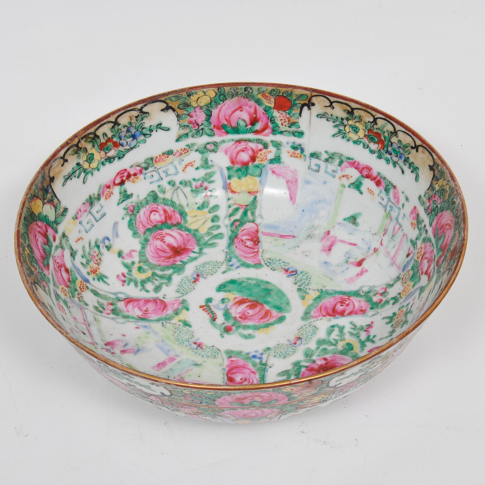MANDARIN - Par de bowls em porcelana oriental ricamente policromada e... - foto 4 de 6