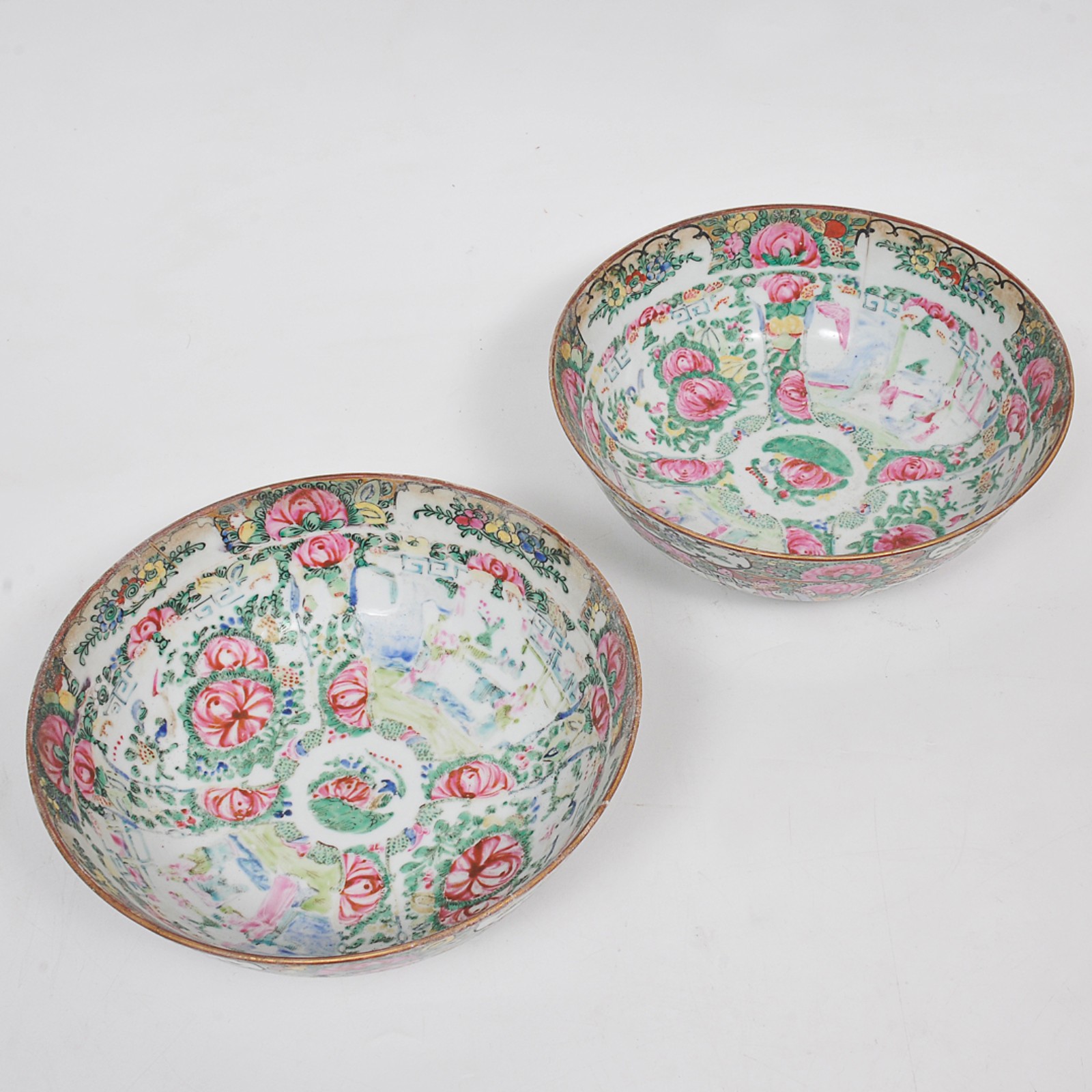 MANDARIN - Par de bowls em porcelana oriental ricamente policromada e... - foto 2 de 6