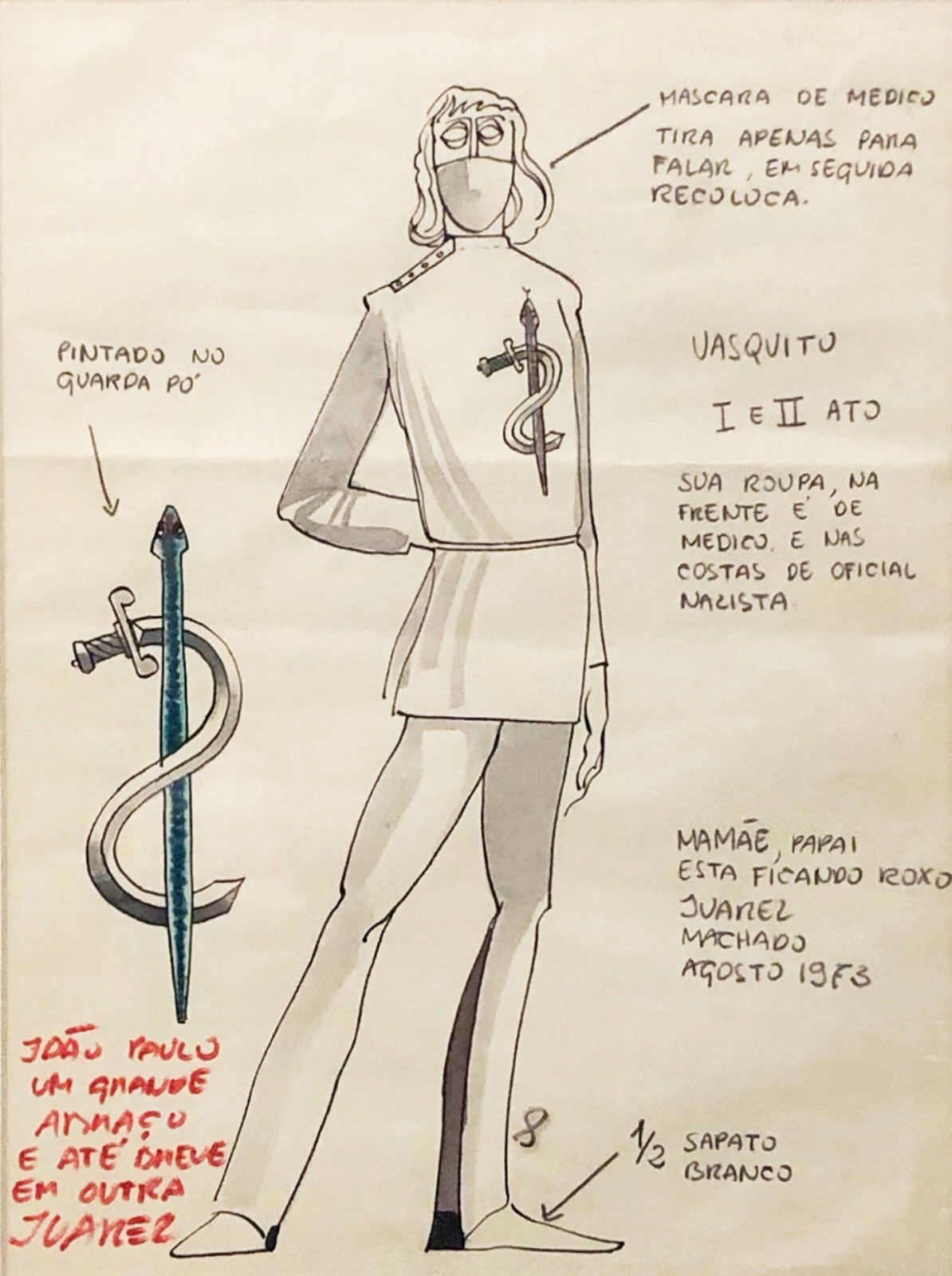 Juarez Machado (1941-2026), Estudo para Vasquito I e II Ato - foto 1 de 2