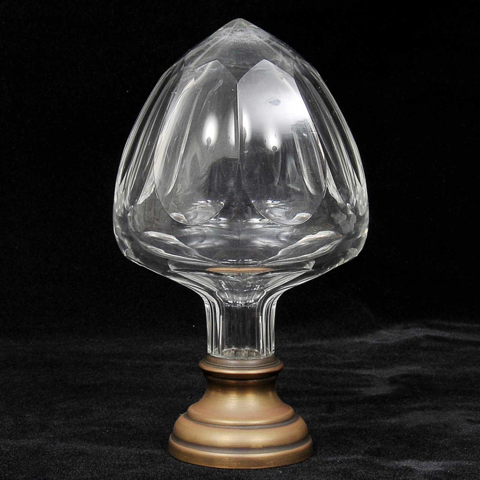 Pinha de coleção em cristal europeu, translúcido, lapidação dedão... - foto 2 de 2
