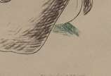 Lasar Segall (1891-1957), Tocador de violão, 1946 - Litografia a cores<br>Ass. Inf. Direito<br>Ilustração para album " Poemas Negros" de Jorge Lima. Obra reproduzida no álbum "A Gravura de Segall",...