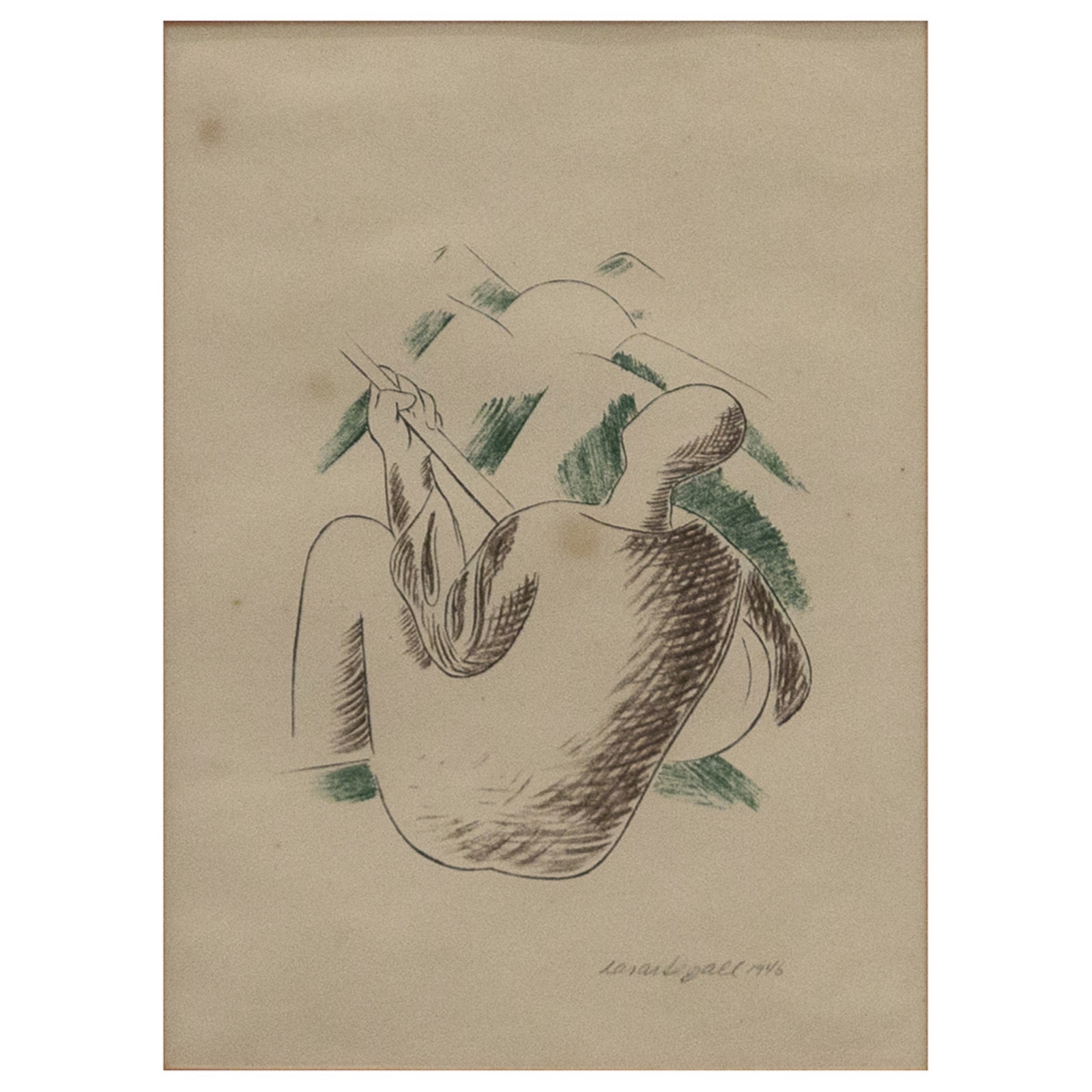 Lasar Segall (1891-1957), Tocador de violão, 1946 - foto 1 de 3