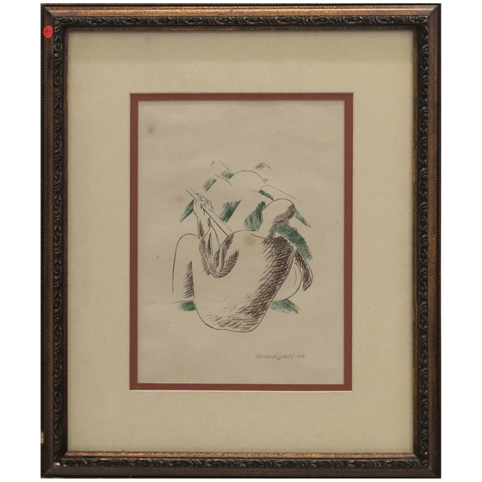 Lasar Segall (1891-1957), Tocador de violão, 1946 - foto 2 de 3