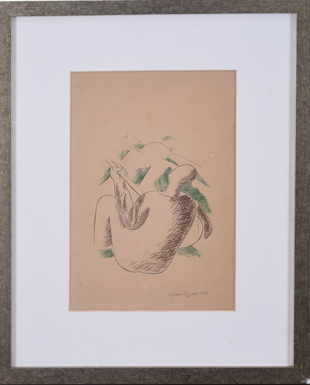 Lasar Segall (1891-1957), Tocador de violão, 1946 - foto 2 de 3