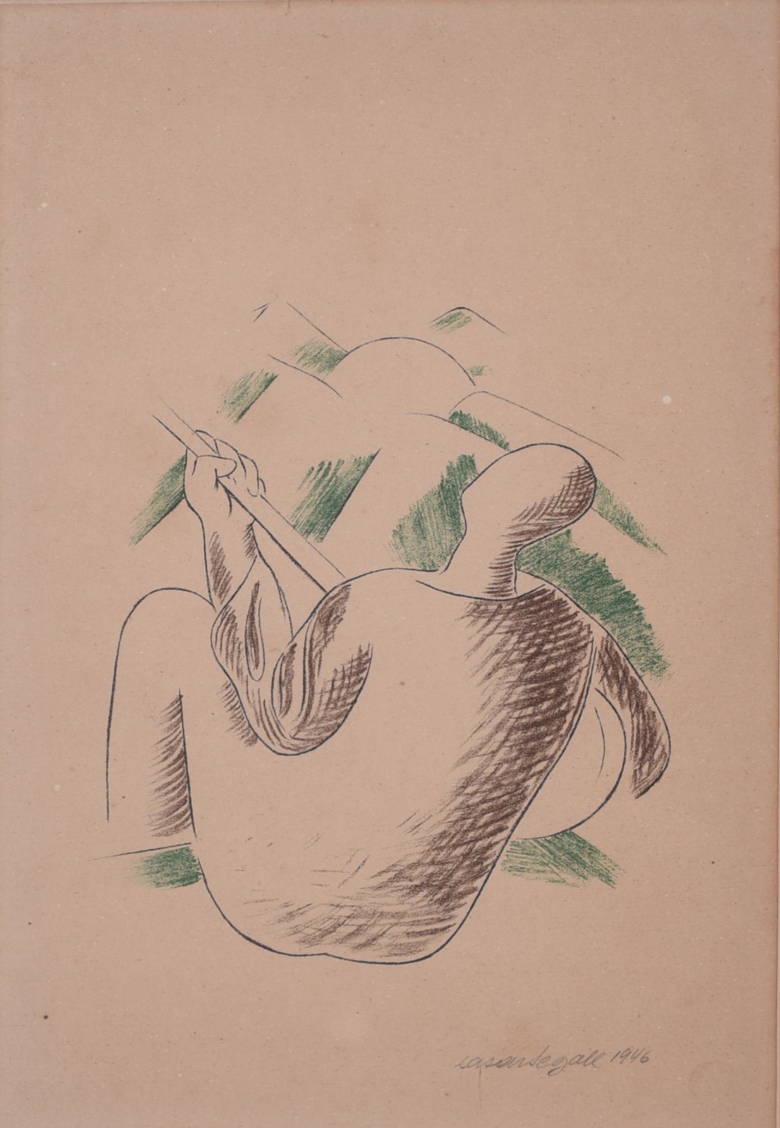 Lasar Segall (1891-1957), Tocador de violão, 1946 - foto 1 de 3